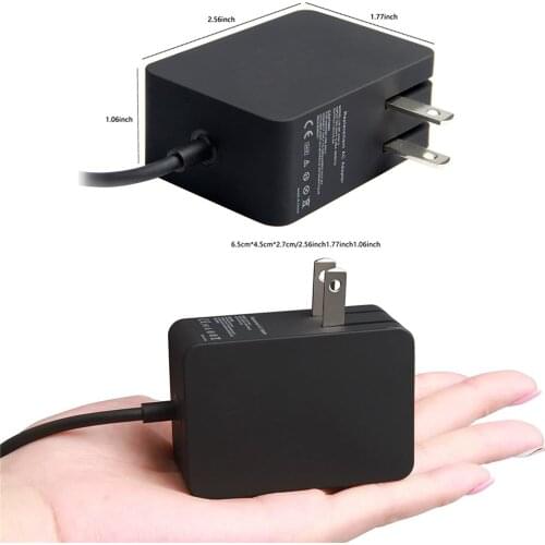 AC Adapter 24W 12V 2A for Microsoft Surface RT Surface Pro 1 and Surface