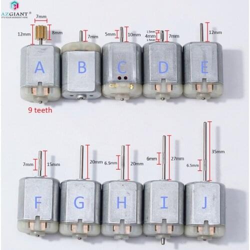 AZGIANT FC280 Car latch Door Lock Motor 12V DC , folding mirror motor, ESL steer ELV lock motor, gas tank motor fuel engine