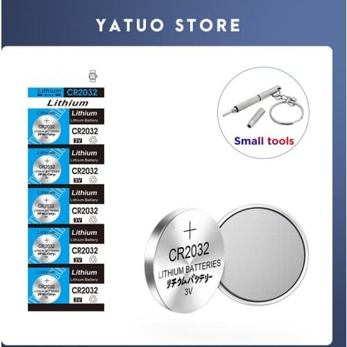 New battery cr2032 3v, button cell coin batteries for clock and computer cr2032 for toys and watches with 5 10 15 20 pieces
