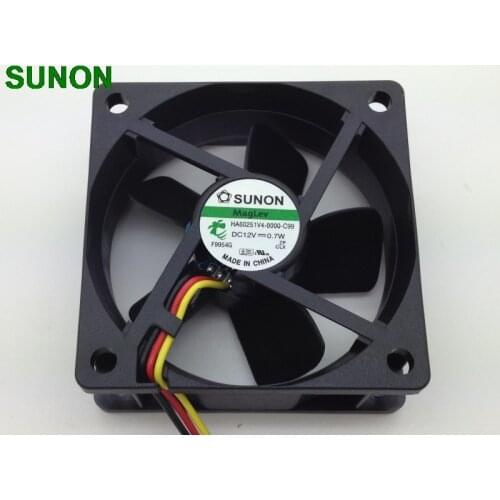 For Sunon HA60251V4-0000-C99 6CM 6025 60mm DC fan 12V 0.7W Maglev silent fan