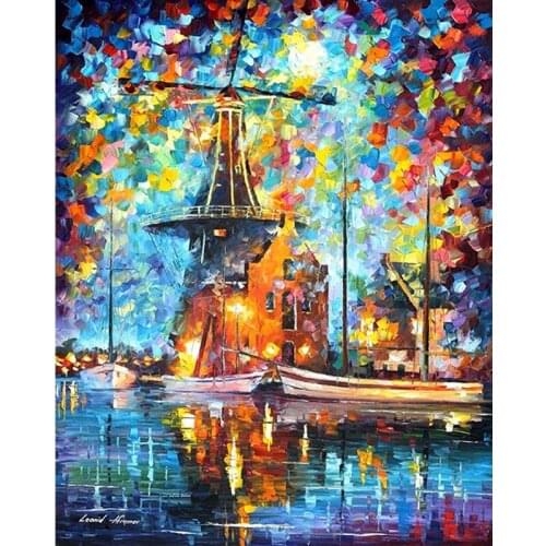 GATYZTORY Frame Diy Painting By Numbers For Adult Abstract Tower Coloring By Numbers Modern Wall Art Home Decors Diy Crafts