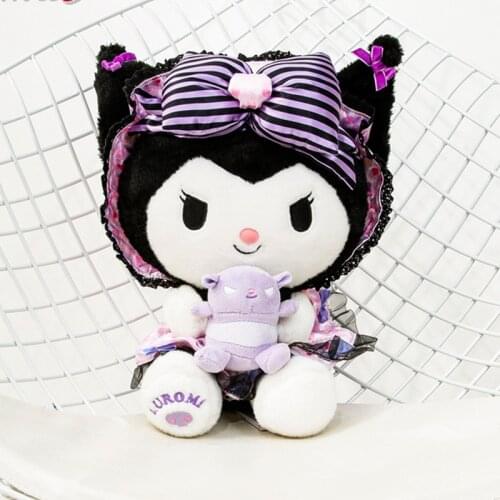 Cute 35cm Cinnamorol Kuroml Melodl Kittl Plush Toys Stuffed Animal Soft Doll Kids Birthday Gift Cartoon Anime