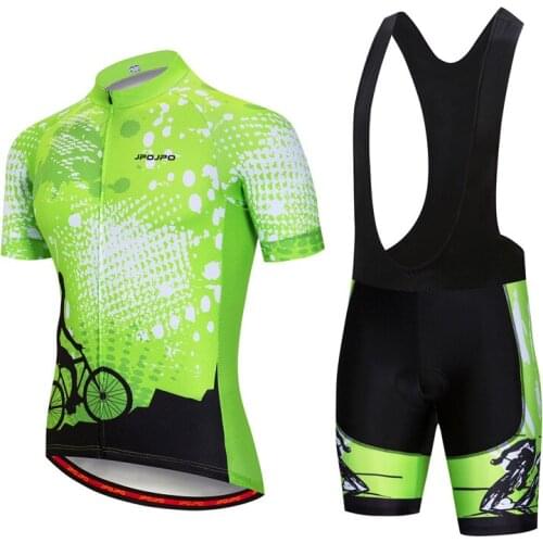 JPOJPO 2019 Mountain Cycling Clothing Men Pro Team Cycling Jersey Set Ropa Ciclismo Short Sleeve Bike Suit Bicycle Wear Clothes