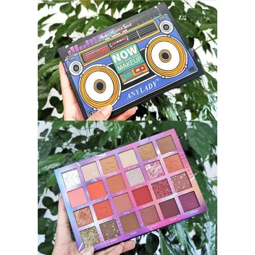 24-color Eyeshadow Palette Earth Tone Eyeshadow Palette Classical Pearl Waterproof And Sweatproof Easy To Color TSLM1