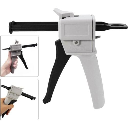 2:1/1:1 Universal Glue Gun 50ml Two Component AB Epoxy Sealant Glue Gun Applicator Glue Adhensive Squeeze Manual Caulking Au07
