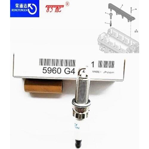 Genuine spark plug 5960G4 for Peugeot 206 207 308 508 3008 2008 Citroen C3 C4 C5 DS5 DS4 DS3 1.6T