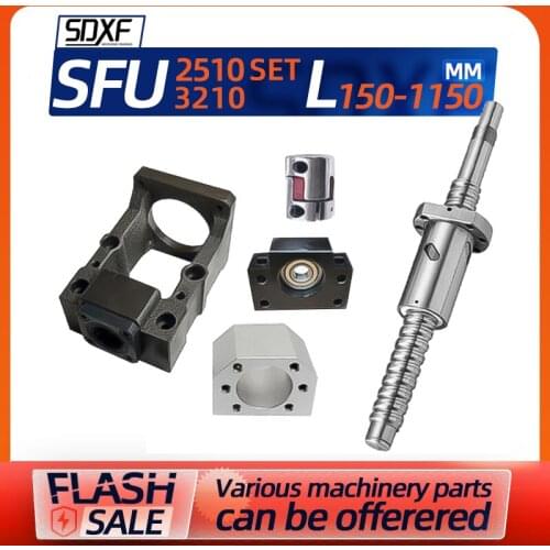 Precision Ball Screw Waist Nut 2510 3205 Integrated Screw Engraving Machine Servo Motor Seat Fixed Seat Module Sliding Table Set