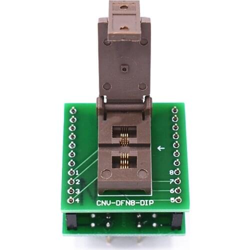 DFN8 WSON8 QFN8 Programming Socket Pin Pitch 0.5mm IC Body Size 2*3mm Clamshell Test Socket ZIF adapter Kelivn socket