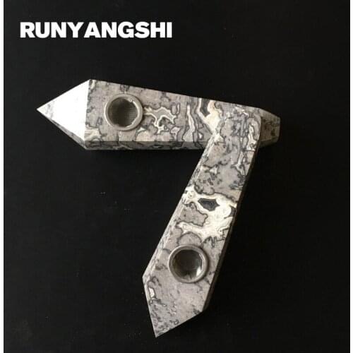 Runyangshi Crystal Smoking Pipe Strainer Quartz Stone 1 Pc Picasso Healing Wand Smoke Pipe High Quality YB38