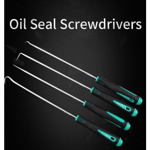 Oil Seal Puller Screwdriver Hook Thicken Alloy Steel Oil Seal Puller Car Maintenance Professional Disassembly Assembly Tools Set
