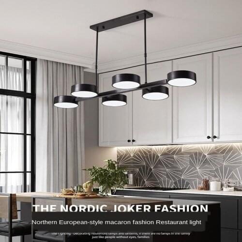 Nordic modern restaurant LED chandelier DIY cafe chandelier corridor light bar chandelier factory direct Pendant Lamps