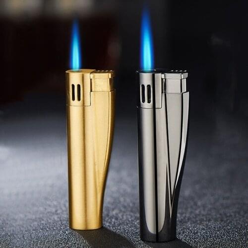 Jet Torc Turbo Lighter Cigarette Gas Lighters Creative Metal Inflatable Lighter Gadgets For Men Cigar Smoking Accessories