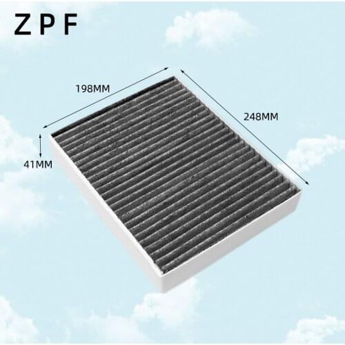 Wholesale CUK25001 Factory Outlet OEM 64119237555 High Quality Activated Carbon Car Air Filter for BMW 198*248*41mm WP2081