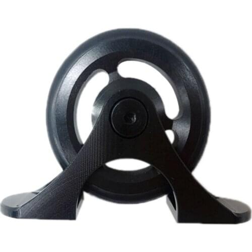 1 Pcs Folding Bike Easy Wheels Bike Single Mudguard Fender Wheel Rollers for Brompton Black