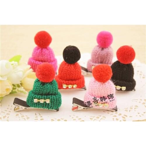 2015 Korean High-grade Pet hair accessories Cute Dog Christmas hat multicolor hair accessories wholesale pet clip 20pcs/lot