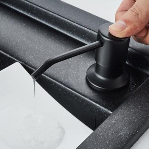 300ml Soap Dispenser Bathroom Stainless Steel Faucets Liquid Soap Bottle Pumps 360 Degree Rotating Head Kitchen Tool