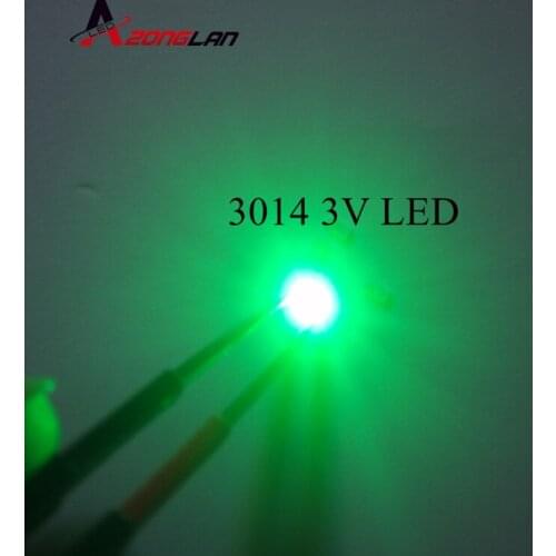 3014 SMD LED 100pcs Chip green Ultra Bright 0.1W 7-9LM 30mA 3V Surface Mount Chip Light Emitting Diode Lamp SMD 3014 LED Bead