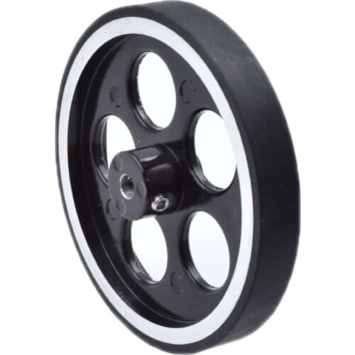 65mm Encoder meter wheel encoder roller anti-slip length measuring rubber aluminum alloy wheel
