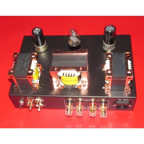 6N9P + 6P6P 2*3W tube single-ended class A power amplifier, transformer adopts six clamps and 4 winding process, Z11 iron core