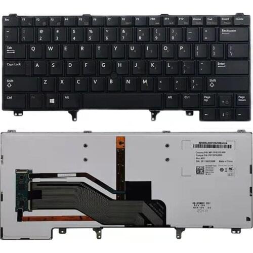 US Keyboard With backlight For DELL Latitude E5420 E5430 E6220 E6420 E6320 E6330 E6430 Laptop Keyboard