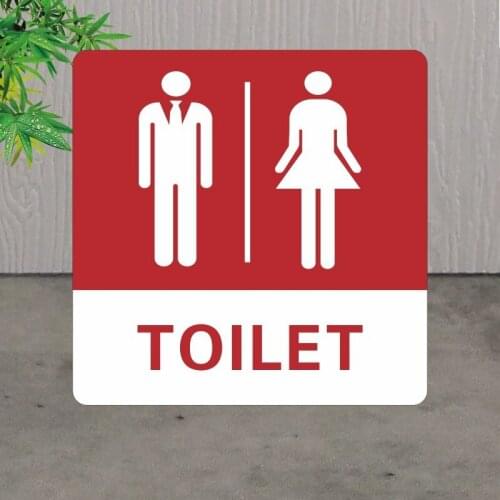 Men and Women Toilets Signs Acrylic Door Plates Reminder Signage Sign Monitoring Reminder Indicator Plaque Signs House Number