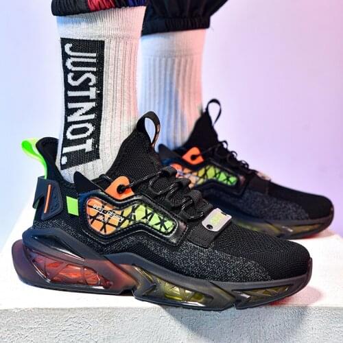 Summer New Breathable Causal Mens Sneakers Reflective Trendy Soft Sports Shoes Anti-Slippery Shock-AbsorbantFootwear Size 39-46