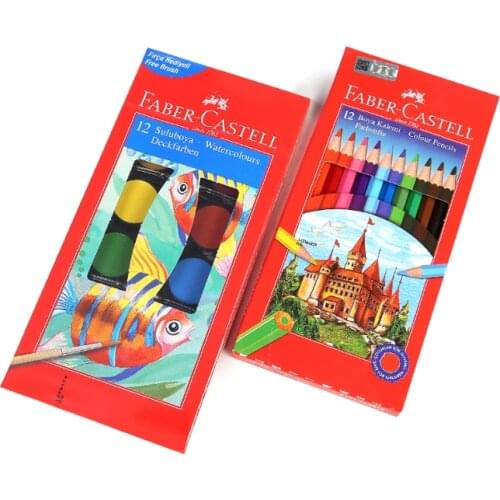 Faber-Castell 2 painting set (12 pcs Watercolor-Dry Paint)
