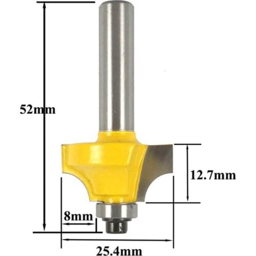 1pc 8mm Shank Beading Bit Tungsten Carbide Double Edging Router Bits Milling Cutter for Wood Woodworking Tools MC02026