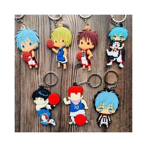 Kurokos Basketball Fashion Anime Toy Figures Keychain Cartoon Keyholder Birthday Unisex Gifts New