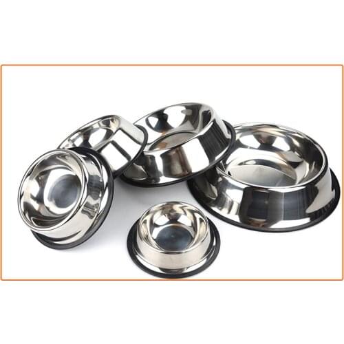 Bowl pet feeder stainless steel dog bowl cat bowl Pet bowl pet supplies cat food bowl stainless steel dog