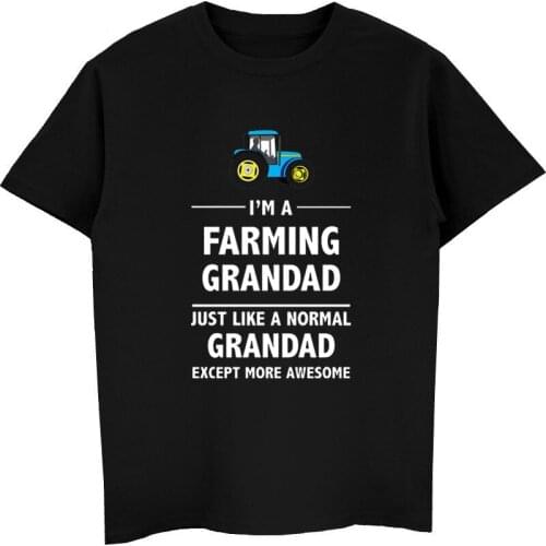 Fashion Casual Men T-shirt Funny Farmer T-shirt - I'm A Farming Grandad - Tractor Shirt Funny Tees Tops Harajuku Streetwear