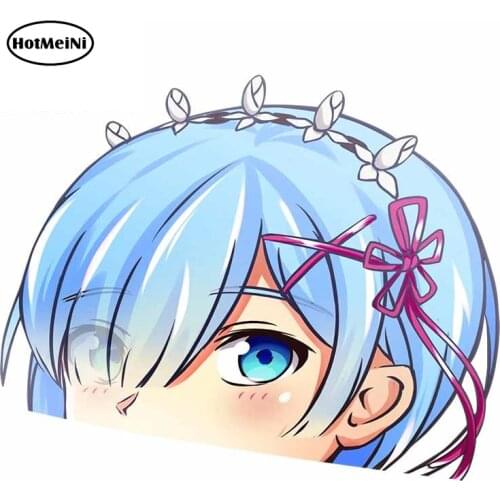 HotMeiNi 13cm x 10.6cm for Rem Scratch-proof Car Stickers and Decals DIY Personality Creative Sticker Repair Pull Flower Decal