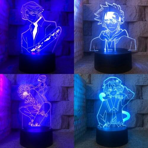 Sk8 The Infinity Night Light Boy Bedroom Decoration Led ChildrenS Room Manga Anime Usb 16 Colours Remote Neon Sign