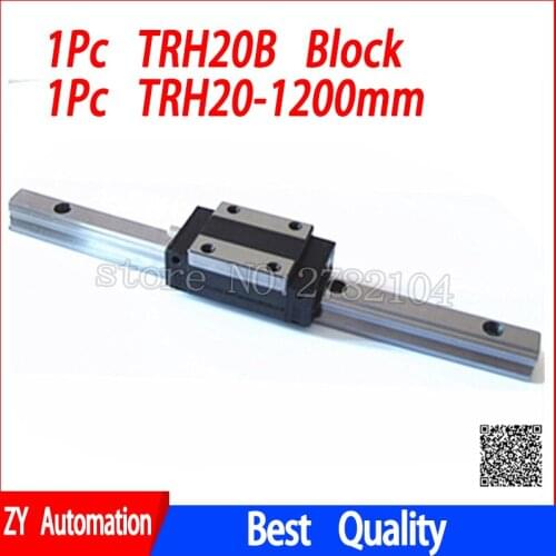 New linear guide rail TRH20 1200mm long with 1pc linear block carriage TRH20B or TRH20A CNC parts