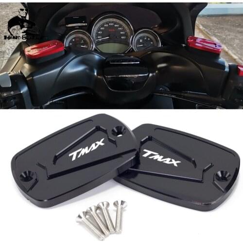 NEW CNC Aluminum Red Motorcycle Brake Fluid Fuel Reservoir Tank Cap Cover For YAMAHA T-Max 500 TMAX 500 TMax 530 DX/SX 2012-2020