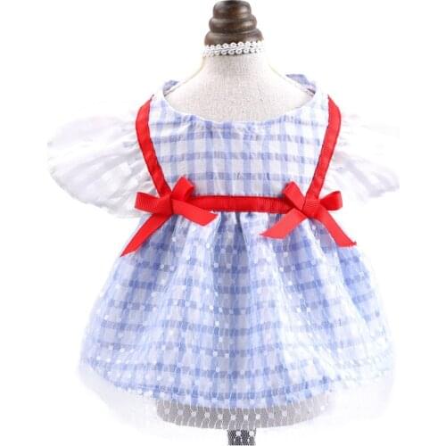 Dog Dress Cute Bowknot Dog Clothes Cat Puppy Costume Small Dog Skirt Outfit ropa perro West Highland White Terrier Clothing
