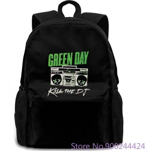 Green Day Kill The DJ X-Large Black Rockabilia women men backpack laptop travel school adult student