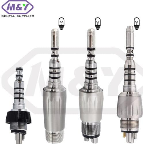 LED E-generator KAVO Quick Coupling Coupler Type for Dental Turbine Handpiece/Dental Handpiece Adaptor 4 Hole/KAVO fiber optic