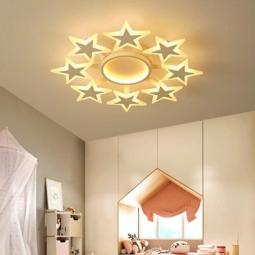 Modern LED Chandelier Modern stars For Living Room Bedroom remote support Home design chandelier
