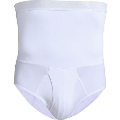 Men Body Shaper Waist Trainer Slimming Shorts High Waist Shapewear Modeling Panties Boxer Briefs Stretch Underwear