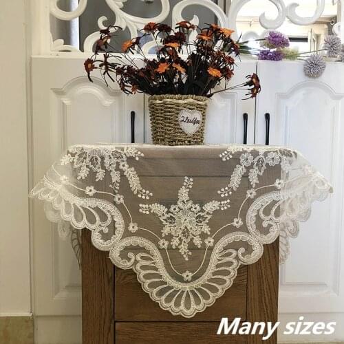 High Quality Embroidery Many Sizes European Tablecloth Set Kitchen Dining Table Wall Cabinet Living Room Office Sofa Cover Cloth