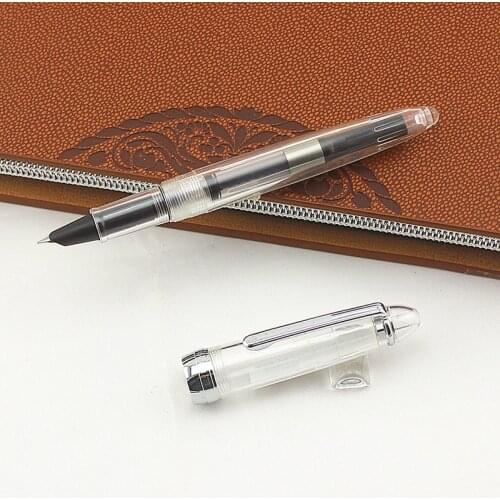 High Quality Luxury Fountain Pen Transparent Plastic Jinhao 992 Nib 0.5mm Office School Ink Pen Stationery