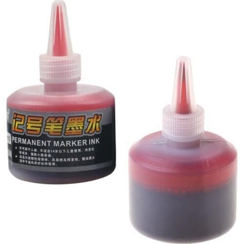 1 Bottle 50ml Refill Ink for Refilling Inks Marker Pen Black Red Blue 3 Colors School Supplies
