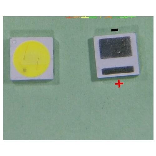 100PCS/Lot Everlight 3030 SMD LED Beads 3V Cold White 70LM 250mA For TV Backlight LED