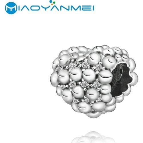 2020 Valentines New 925 Sterling Silver Beads Openwork Freehand Heart Charm Fit Original Pandora Bracelets Women DIY Jewelry