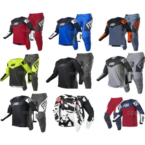 2021 MX Revn/Oktiv/Trev Jersey Pants Combo Motocross Motorbike Dirt Bike Racing Suit Mens Kits Mountain Bicycle Offroad Gear Set