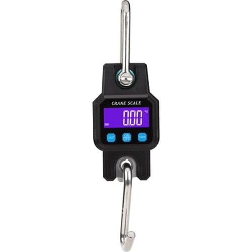 300kg/50g Rechargable LCD Portable Electronic Huntings Scale Mini Hoisting Scale Industrial Electronic Hook Scale Digital Scale