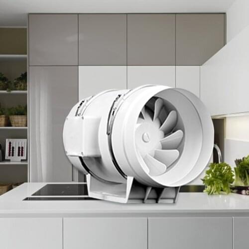 4 Inch Extractor Fan High Efficiency Mixed Flow Ventilation System Kitchen Toilet Wall Air Cleaning