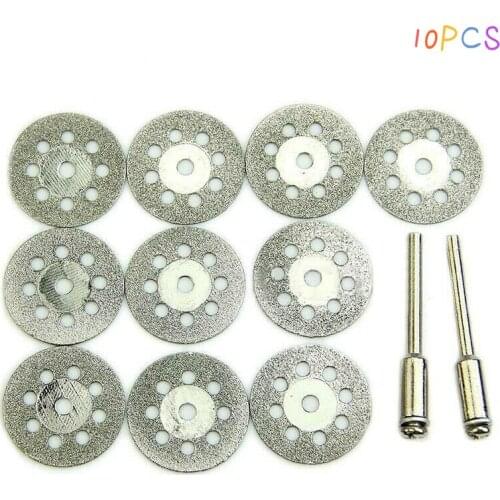 10pcs Diamond Cutting Discs Metal Saw Blade Set Mini Circular Saw Blade For Dremel Rotary Tools Resin Cut-Off Wheels Diamond