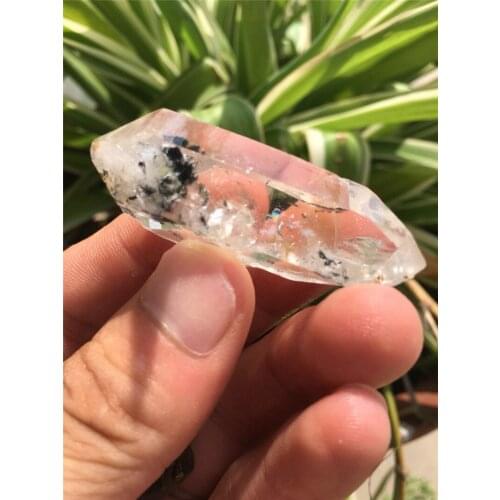 Natural crystal double pointed column, hormo rock specimen, DIY pendant bracelet for men and women